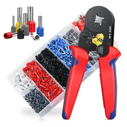 Crimpiadora con caja de conectores