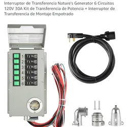 Transfer swicht nature generador 6 circuitos 120V 30A