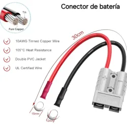 Conector de bateria toma anderson