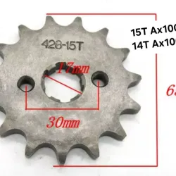 Piñón salida Ax100