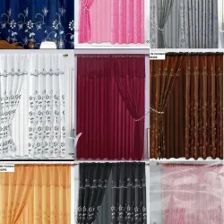 Cortinas de satín 