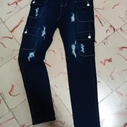 pantalones 4 puertas de mujer oscuro 