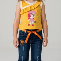 Juego mezclilla para niña
