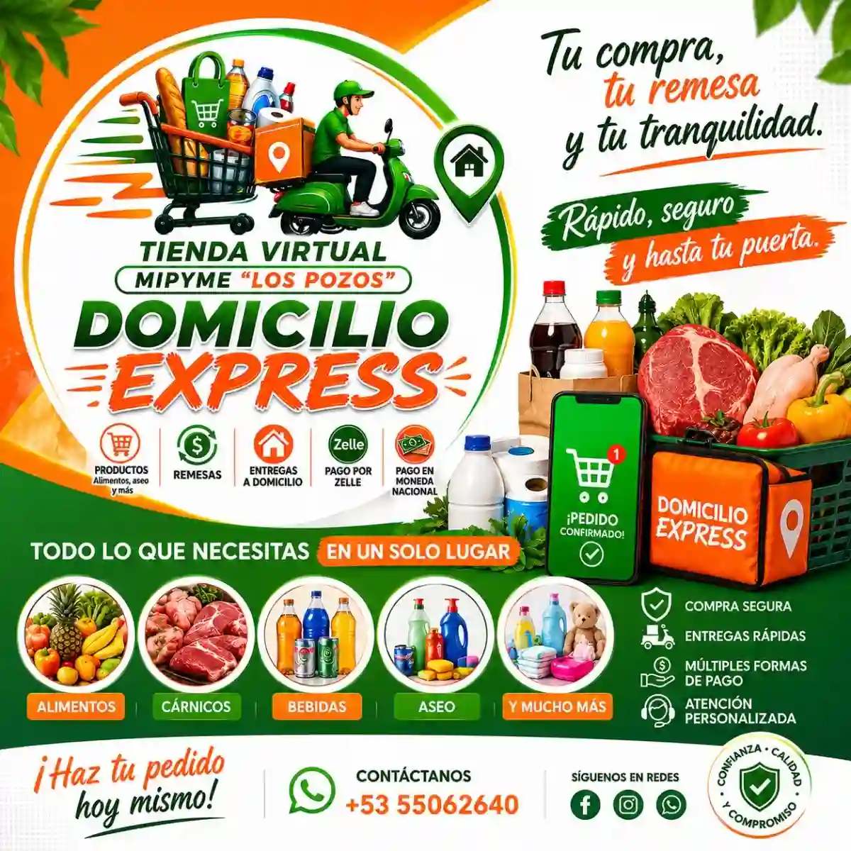 Tienda virtual Domicilio Express-Mypime Los Pozos Zelle