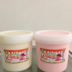 Cubeta de Helado 4lit sabor naranja piña