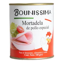 Mortadela en lata de pollo