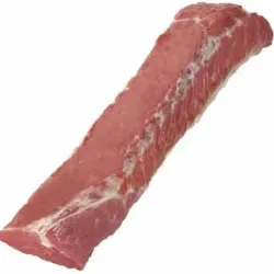 Pieza de Lomo de cerdo envasada al vacío limpia y sin hueso