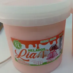 Pote de Helado de 1litro fresa