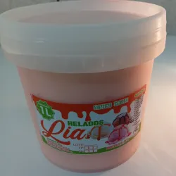 Pote de Helado de 1litro naranja piña