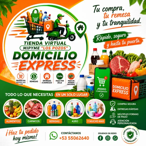 🛒 Tienda Virtual MIPYME "Los Pozos" | Calidad, confianza y rapidez. Ofrecemos alimentos, bebidas, cárnicos y productos esenciales con atención personalizada y servicio de entrega a domicilio para que compres de forma fácil, segura y cómoda.