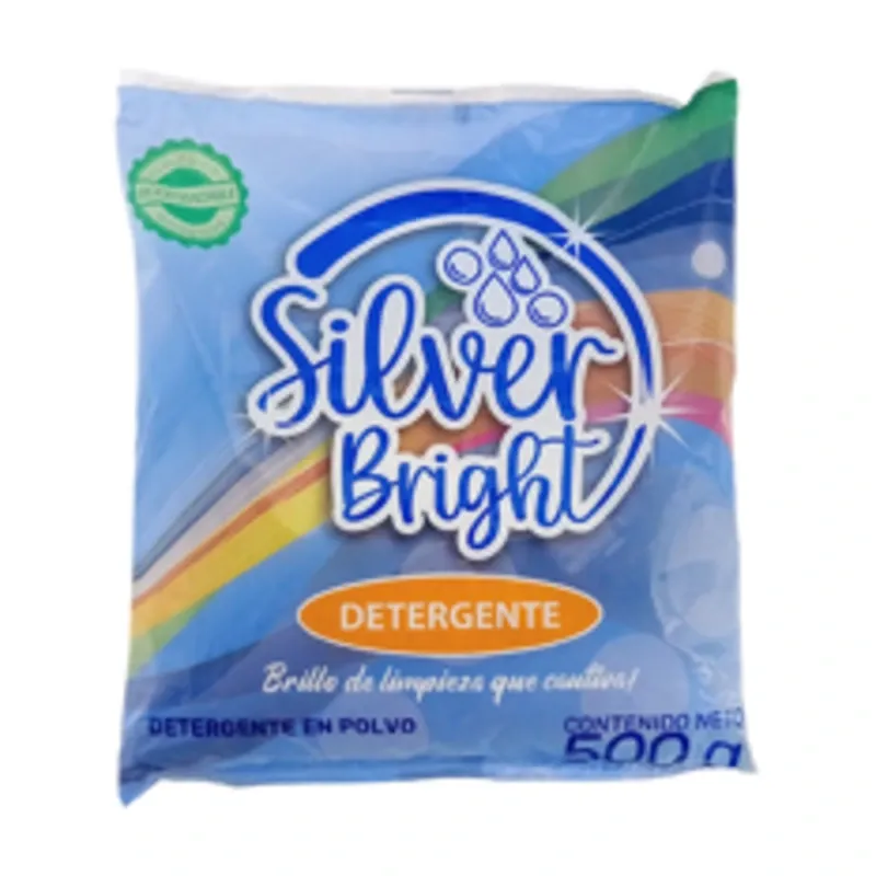 Detergente en polvo Silver Bright 500g