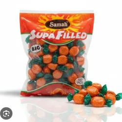 Caramelos duros sabor naranja