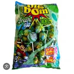"Chupa chupa sabor menta