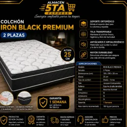 Colchón irun Black Premium 2 plasas