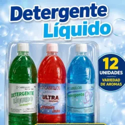 Detergente liquido azul