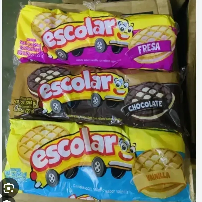 Galletas escolares chocolate con vainilla