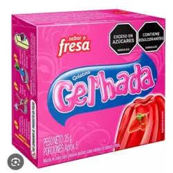 Gelatina gerhada de fresa