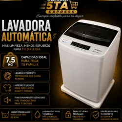 Lavadora automática 7.5kg