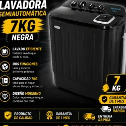 Lavadora semiautomática 7kg