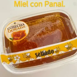 Miel con los panales