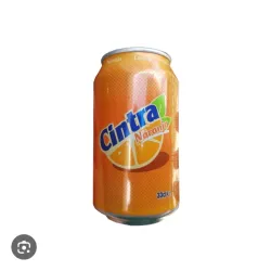 Refresco de lata naranja cintra