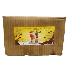 Tina de helado sabor naranja piña