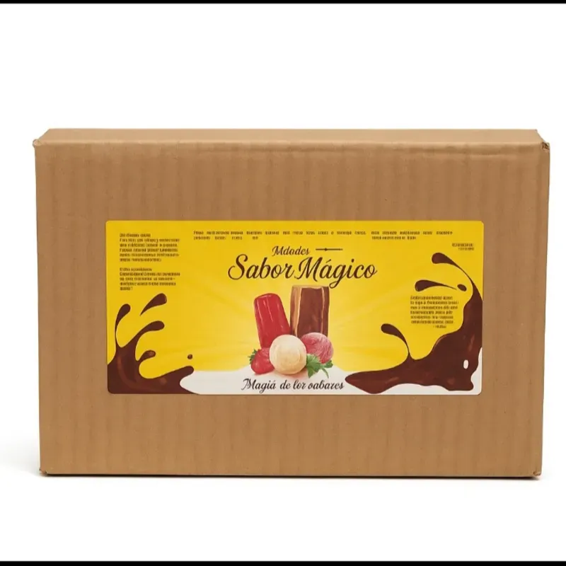 Tina de helado sabor naranja piña