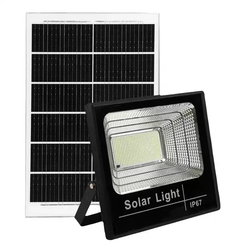 Lampara solar con panel y mando para exteriores e interiores, uso doméstico en apagón luz de emergencia súper brillante lámpara impermeable luz de patio exterior-150W