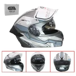 Casco modular gris y negro