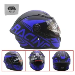 Casco para niños negro y azul
