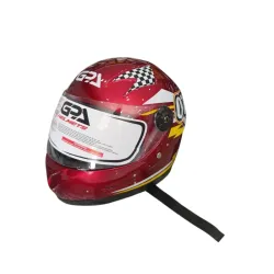 Casco rojo para niños