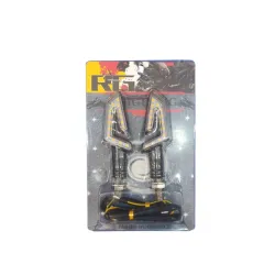 Luz de moto LED ámbar con lente claro