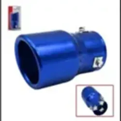 Salida de escape azul 