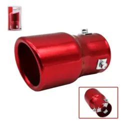 Salida de escape roja