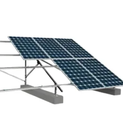 Conjunto completo de accesorios para soportes de paneles solares: compatible con 2 paneles solares
