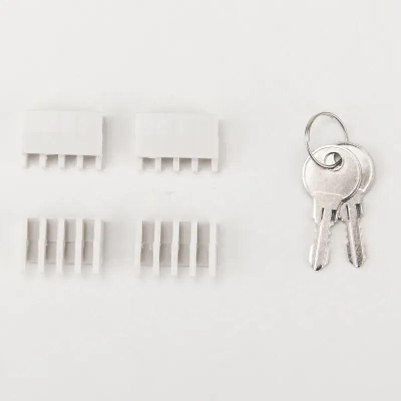 Gabinete de archivo con cerradura gris