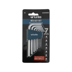 Juego de llaves hexagonales Brazo largo 7pcs