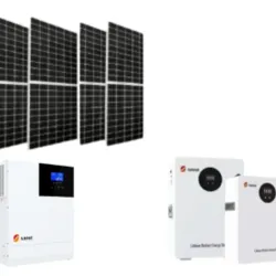 Kit de energía solar híbrido SRNE de 3000 W