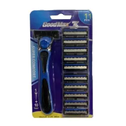 Máquina de afeitar desechable de 3 filamentos con 10 repuestos