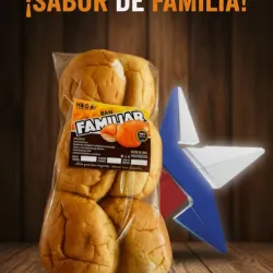 Paquete de Pan suave Familiar de 6 unidades de 80 gramos.