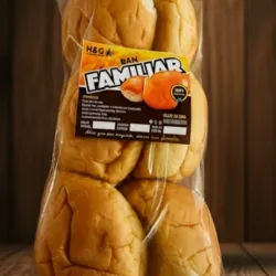 Paquete de Pan suave Familiar de 6 unidades de 80 gramos.