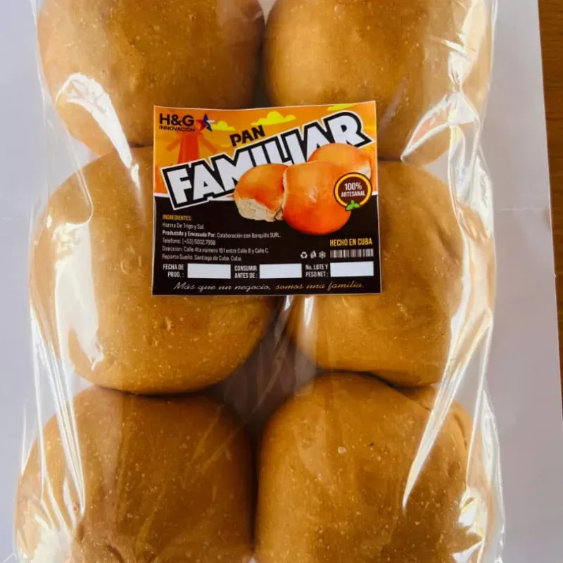 Paquete de Pan suave Familiar de 6 unidades de 80 gramos.