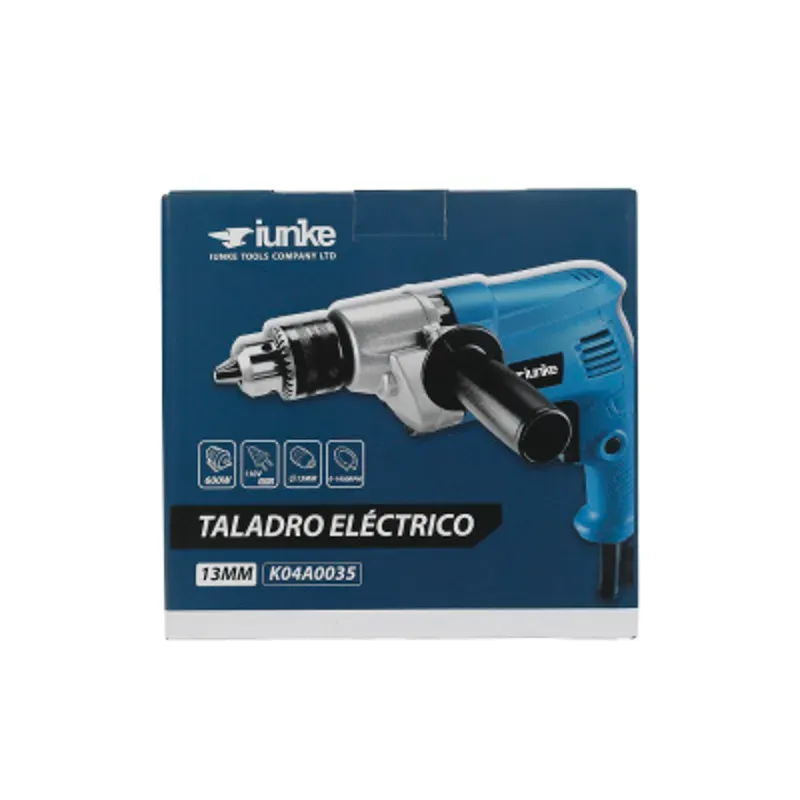 Taladro eléctrico 110v, 50/60Hz, 13mm, 550w, velocidad ajustable
