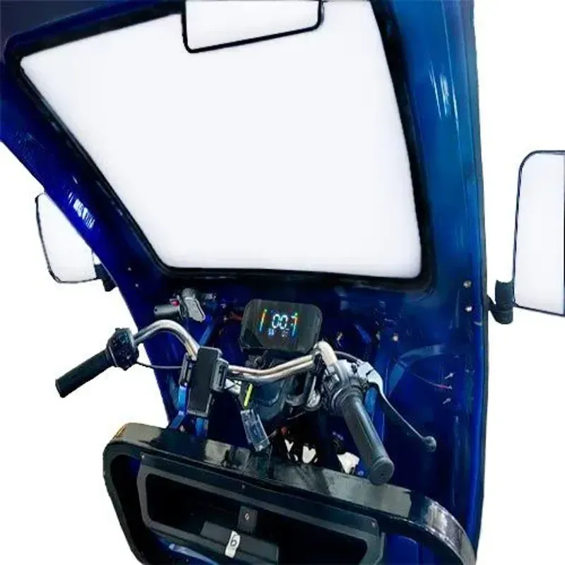 Triciclo eléctrico para carga y pasajeros C-600 - Batería LiFePO4-60V 90Ah