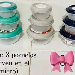 Juego de tres pozuelos 
