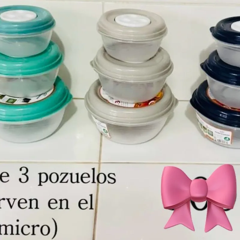 Juego de tres pozuelos 