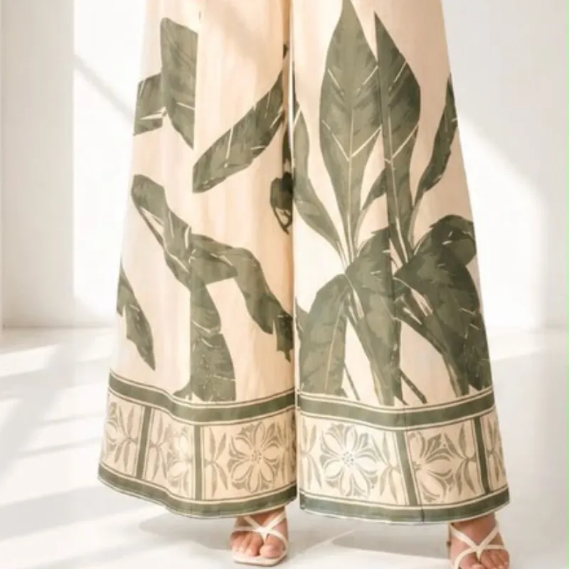 Jumpsuit hojas tropical