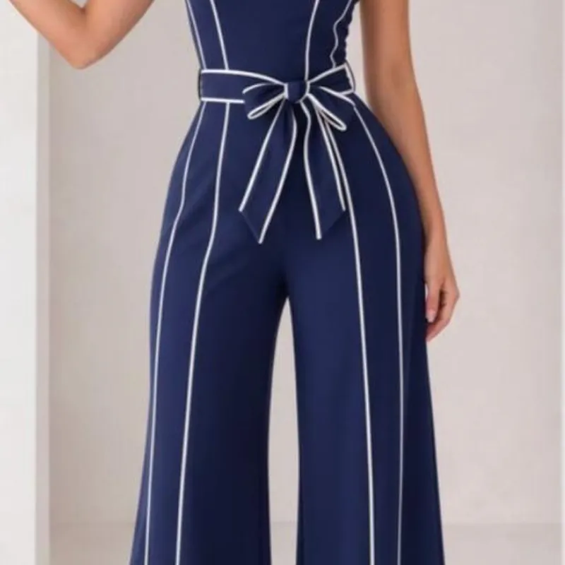 Jumpsuit Navi rayas blancas