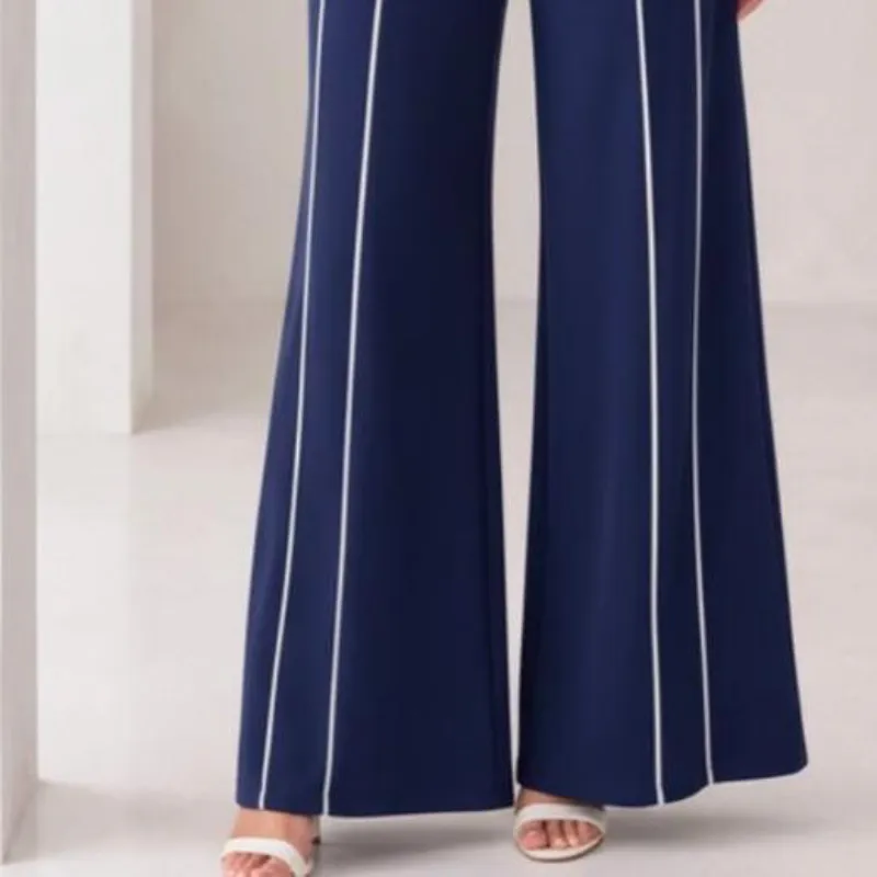Jumpsuit Navi rayas blancas