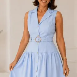 Vestido celeste